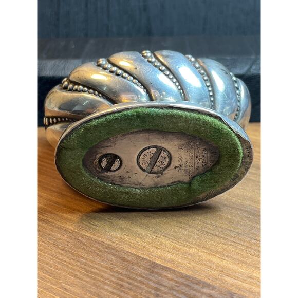 Vintage Ronson Silver Beaded Table Lighter Ornate Design Untested - Picture 8 of 16